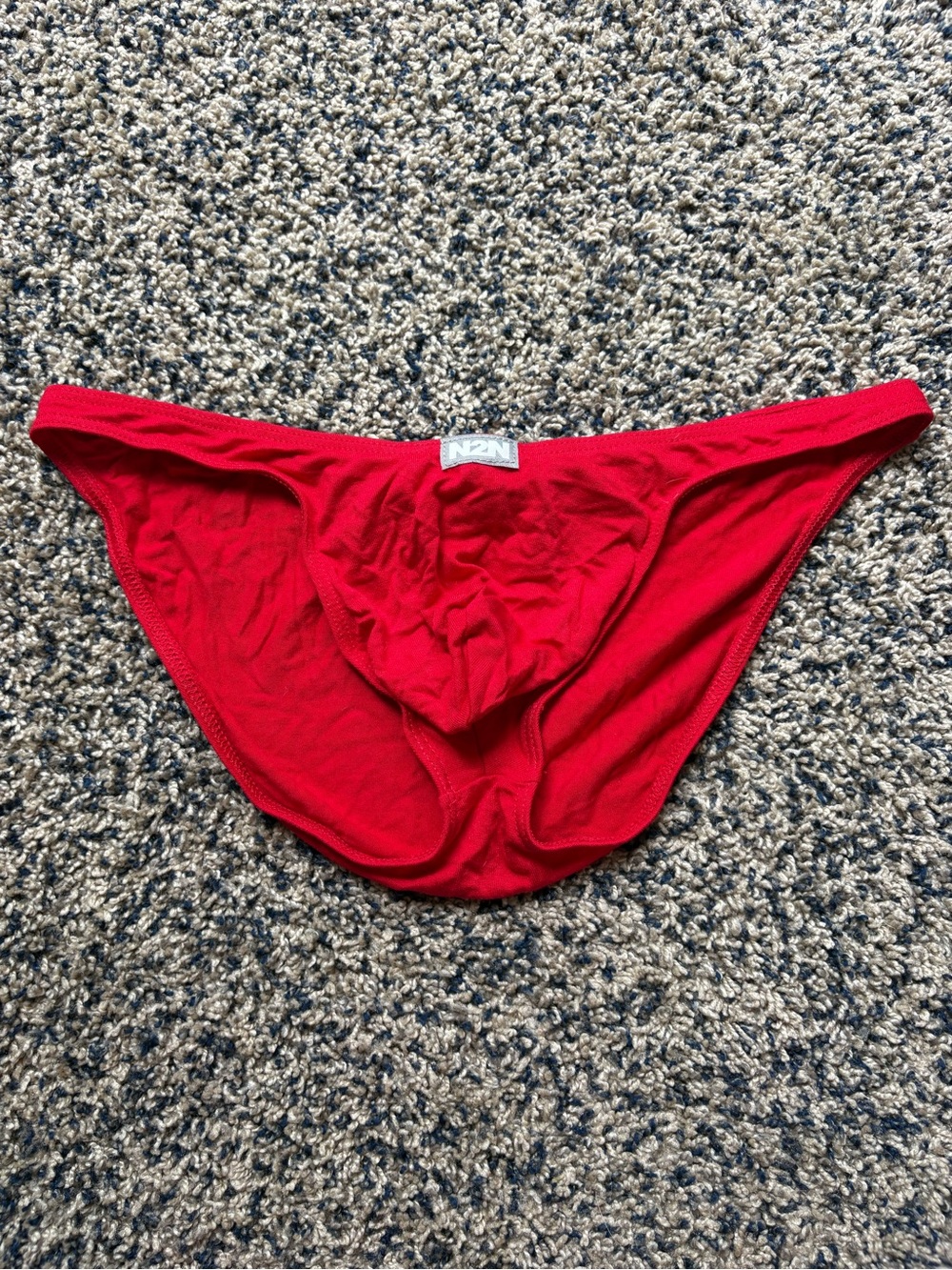 N2N Men's Rayon Bikini Briefs – Red – Size Small – New With Tags